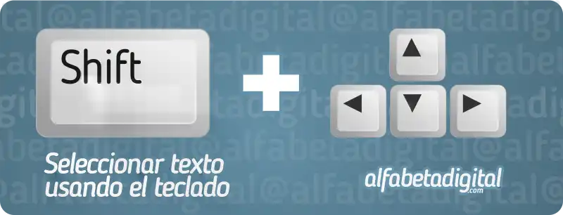 4 Atajos del teclado contextualizados 2 seleccionar texto atajo teclas alfabetadigital