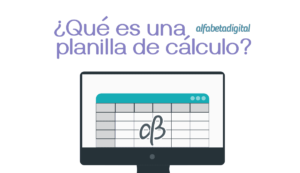planilla de cálculo alfabetización digital